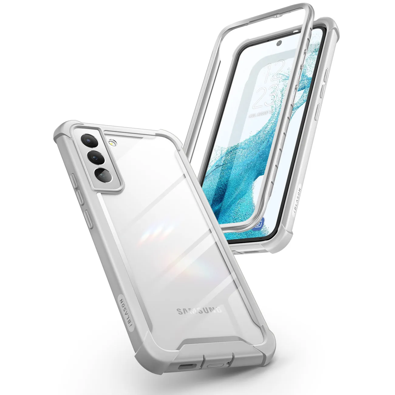 Galaxy S22 Ares Clear Rugged Case -  Gray
