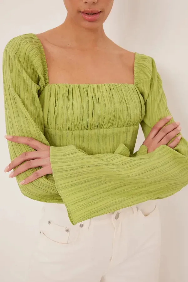 Gathered Bust Corset Blouse