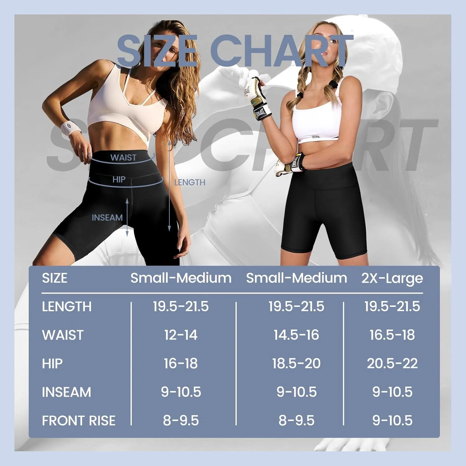 GAYHAY Biker Shorts for Women with Pockets - 8"/5"/3" Booty High Waisted Black Spandex Volleyball Short for Workout Yoga