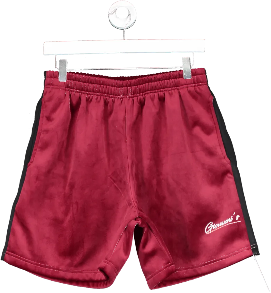 giovanni's  Burgundy Velvet Shorts UK M