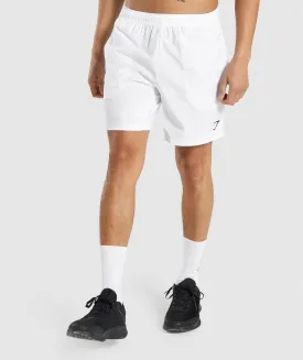 Gymshark Arrival 7" Shorts - White