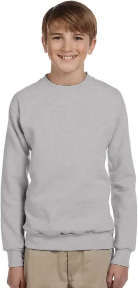 Hanes Boy's Big Cotton Crewneck Fleece Closure Sweatshirt