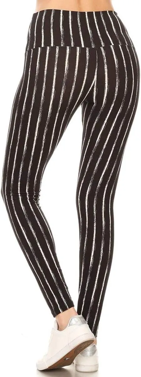 Leggings Depot High Waisted Plaid & Wild Print Leggings for Women - Plaid, Leopard, Snake Skin, Polka dot