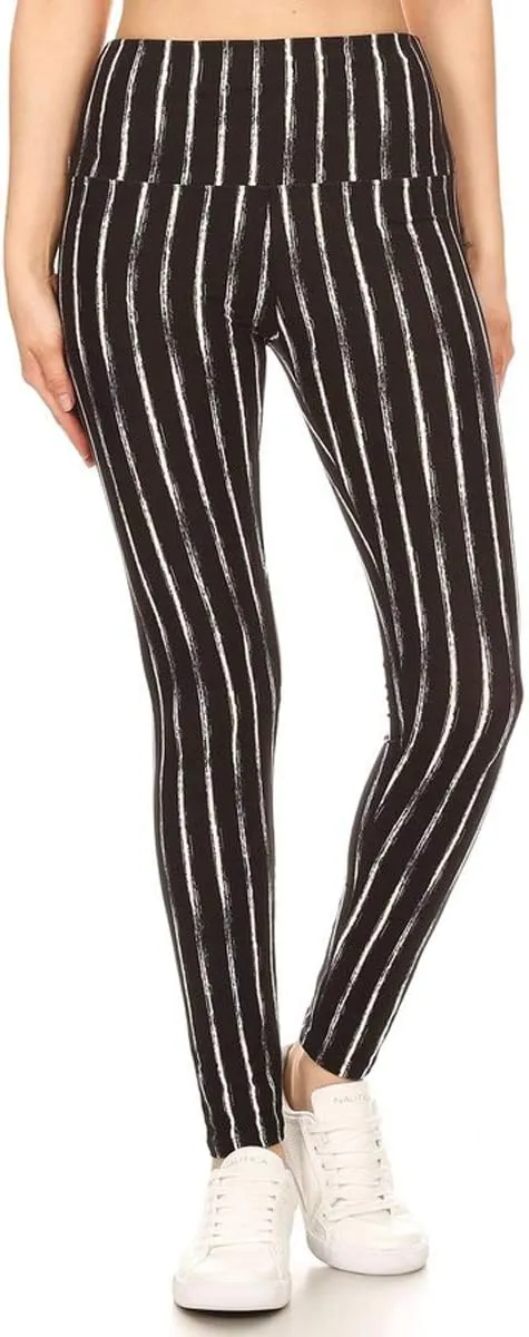 Leggings Depot High Waisted Plaid & Wild Print Leggings for Women - Plaid, Leopard, Snake Skin, Polka dot