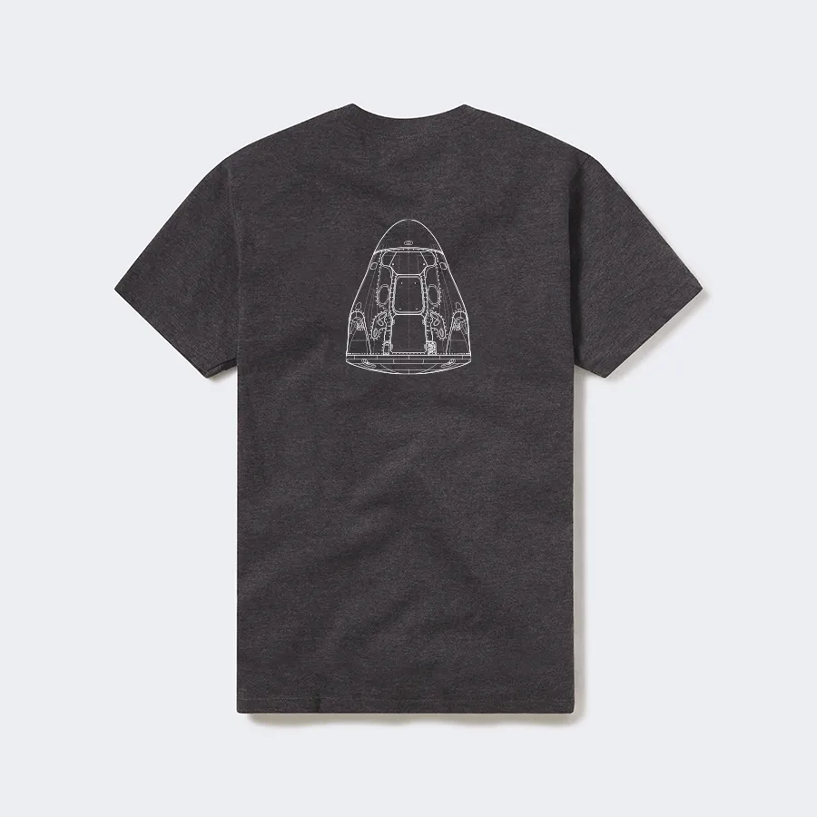 Men's Crew Dragon Schematic T-Shirt