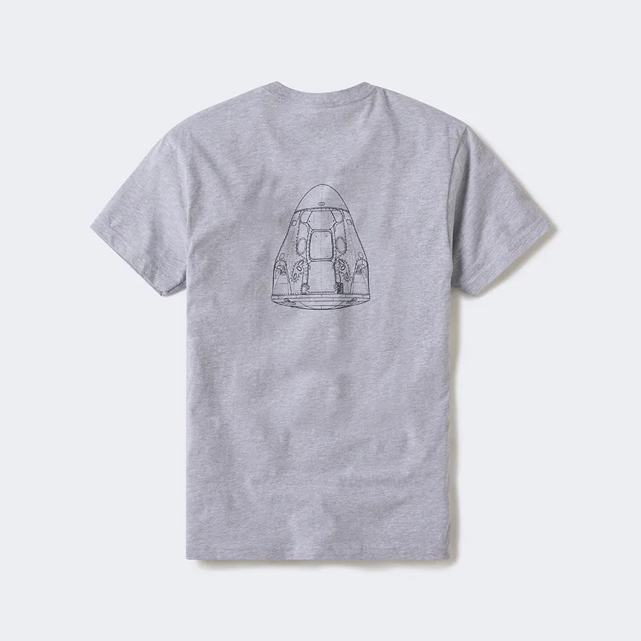 Men's Crew Dragon Schematic T-Shirt
