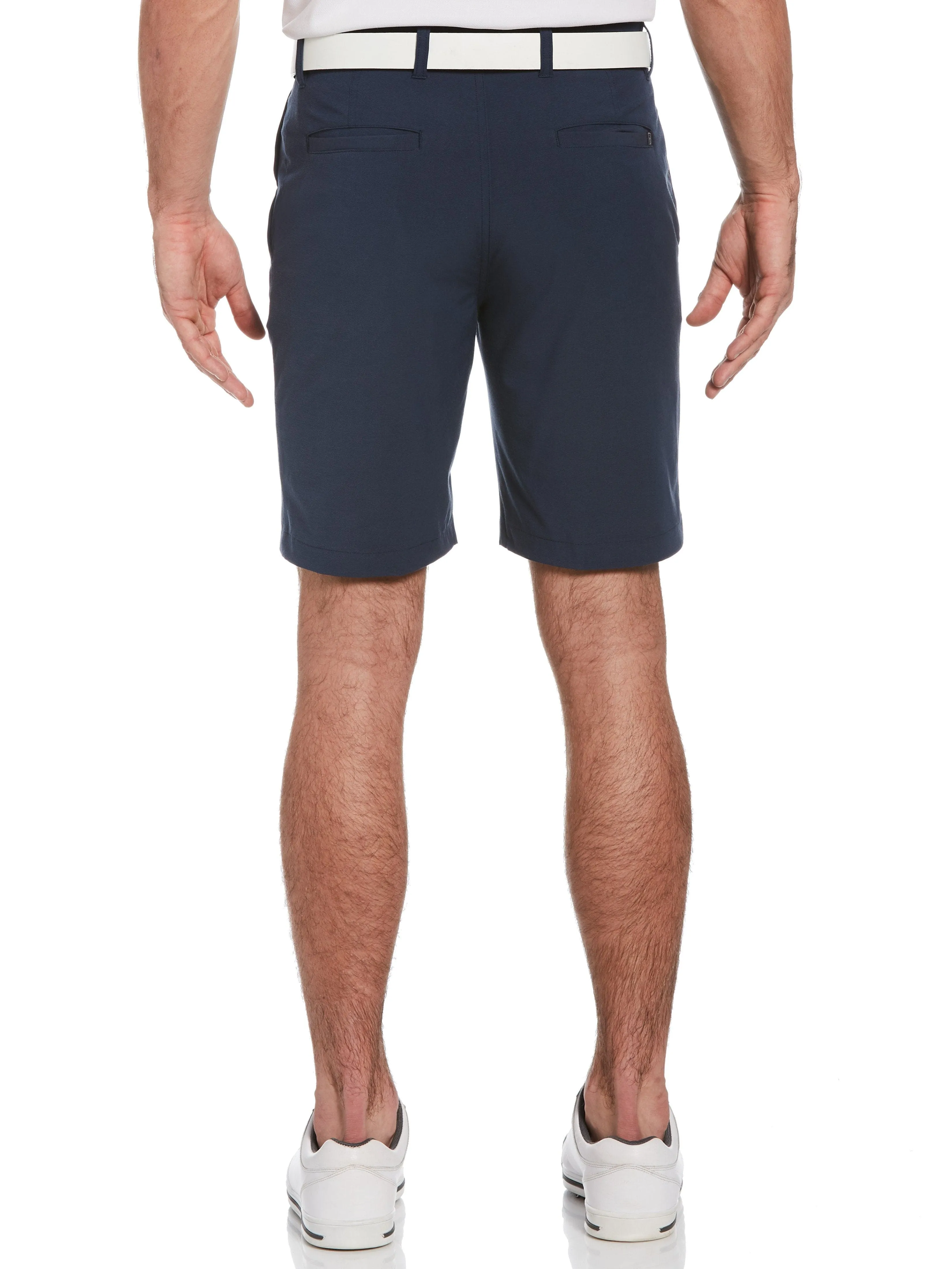 Men's Flat Front Horizontal Textured Golf Short