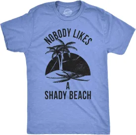 Mens Shady Beach Funny Shirts Vacation Funny Vintage Novelty Hilarious T Shirt