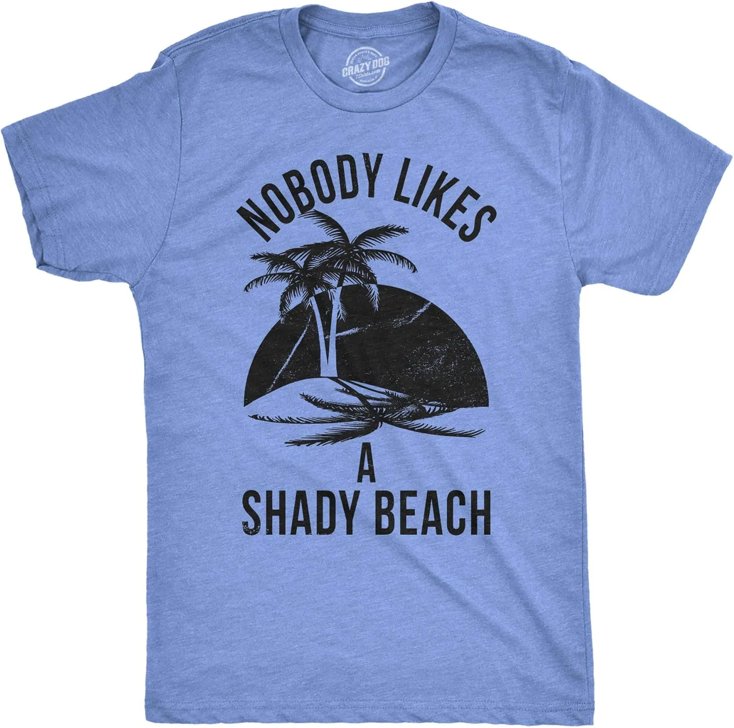 Mens Shady Beach Funny Shirts Vacation Funny Vintage Novelty Hilarious T Shirt