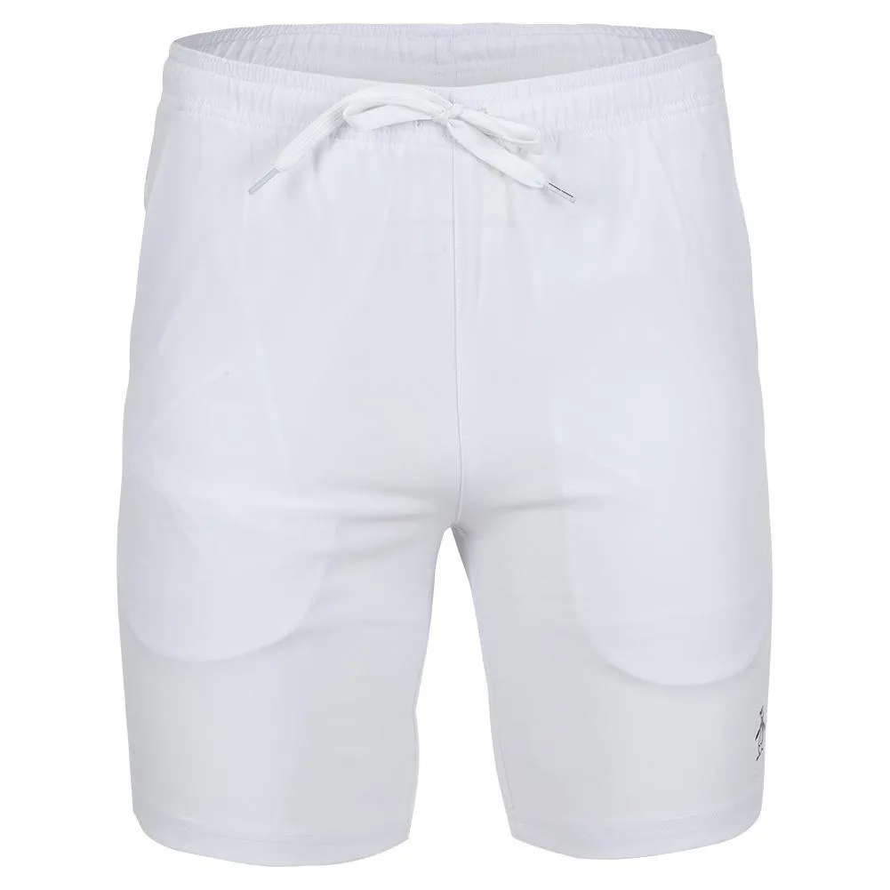 Men's Solid Performance 8 Inch Tennis Short Bright White