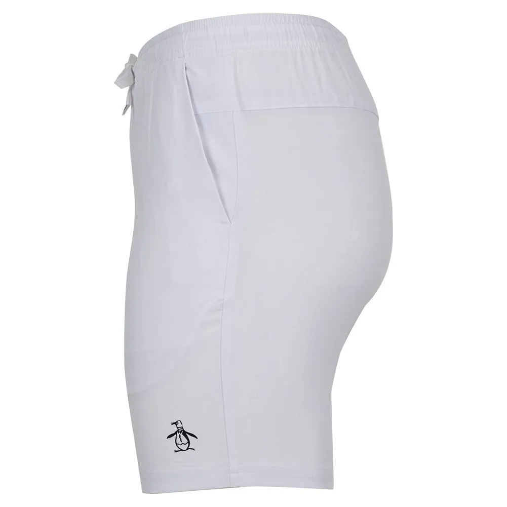 Men's Solid Performance 8 Inch Tennis Short Bright White