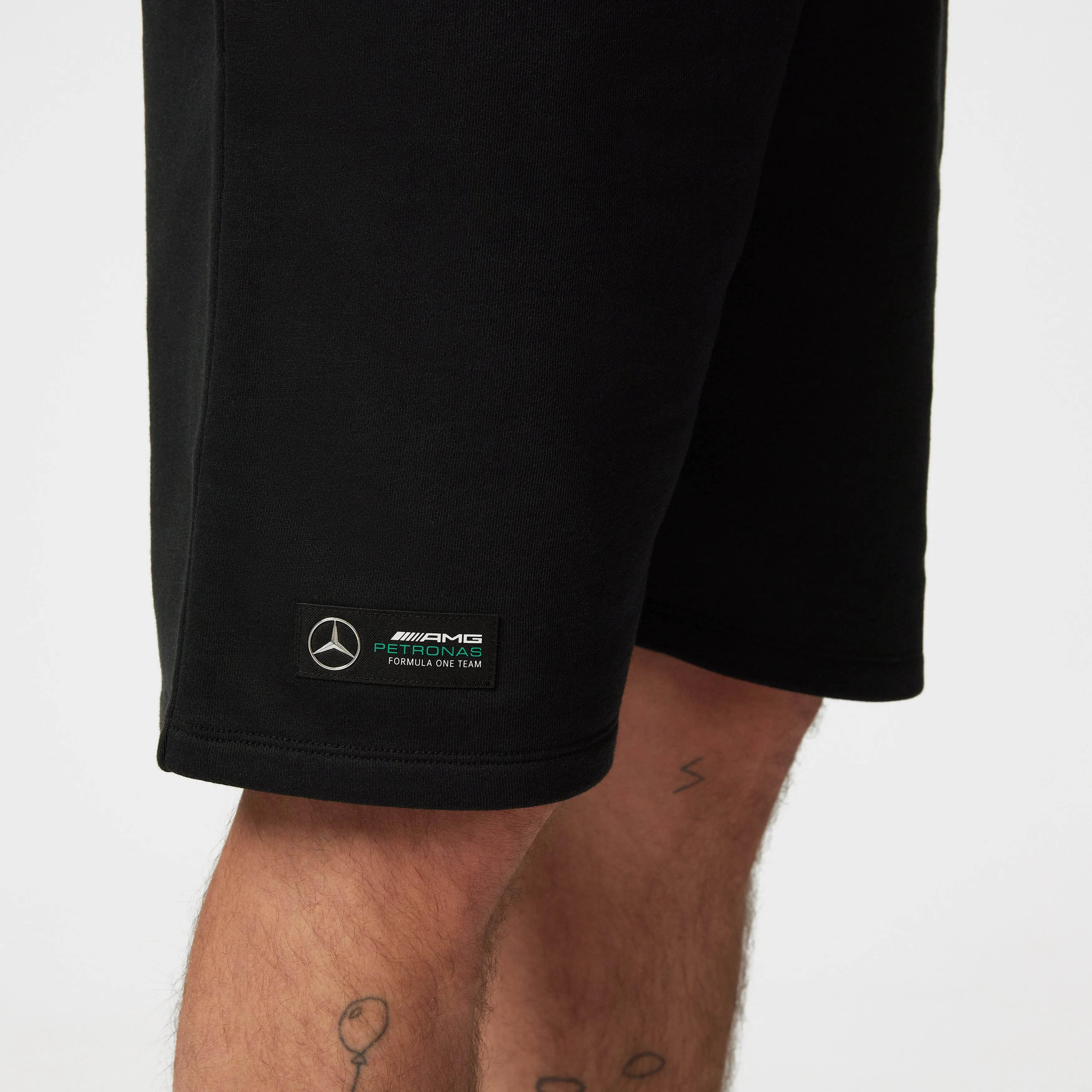 Mercedes AMG Petronas F1 Men's Sweat Shorts - Black/Grey