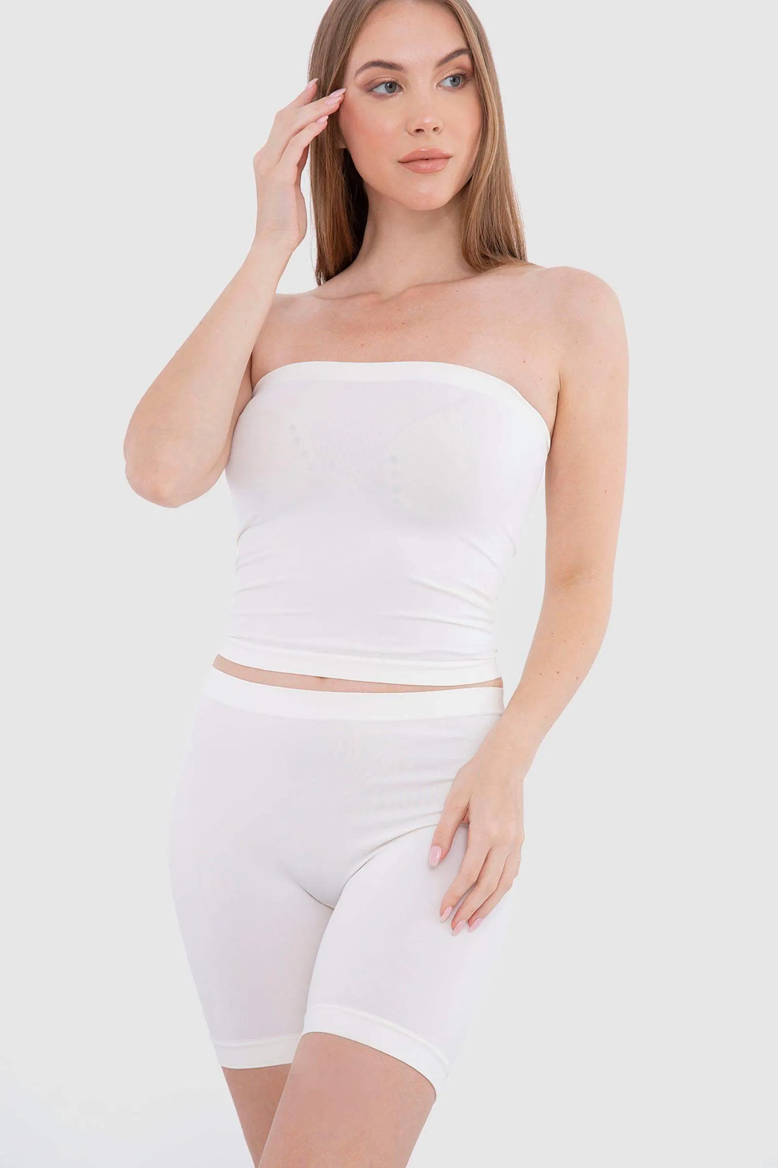 Microfiber Mid Thigh Shorts