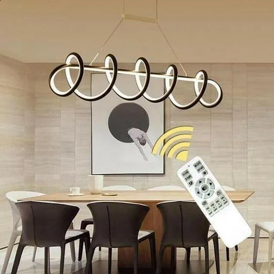 Modern LED Curly Light Fixture