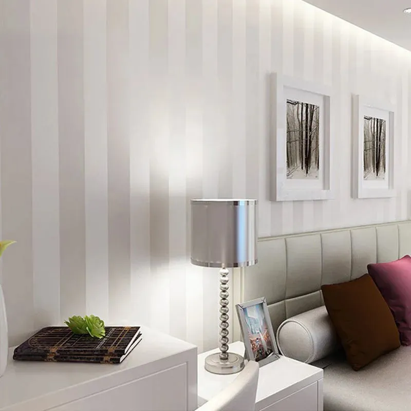 Modern Minimalist Stripe Glitter Wallpaper
