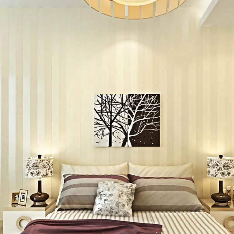 Modern Minimalist Stripe Glitter Wallpaper