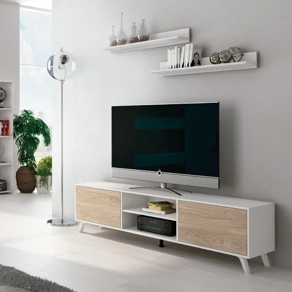 Mueble bajo tv comedor mas 2 estantes modelo SOTO