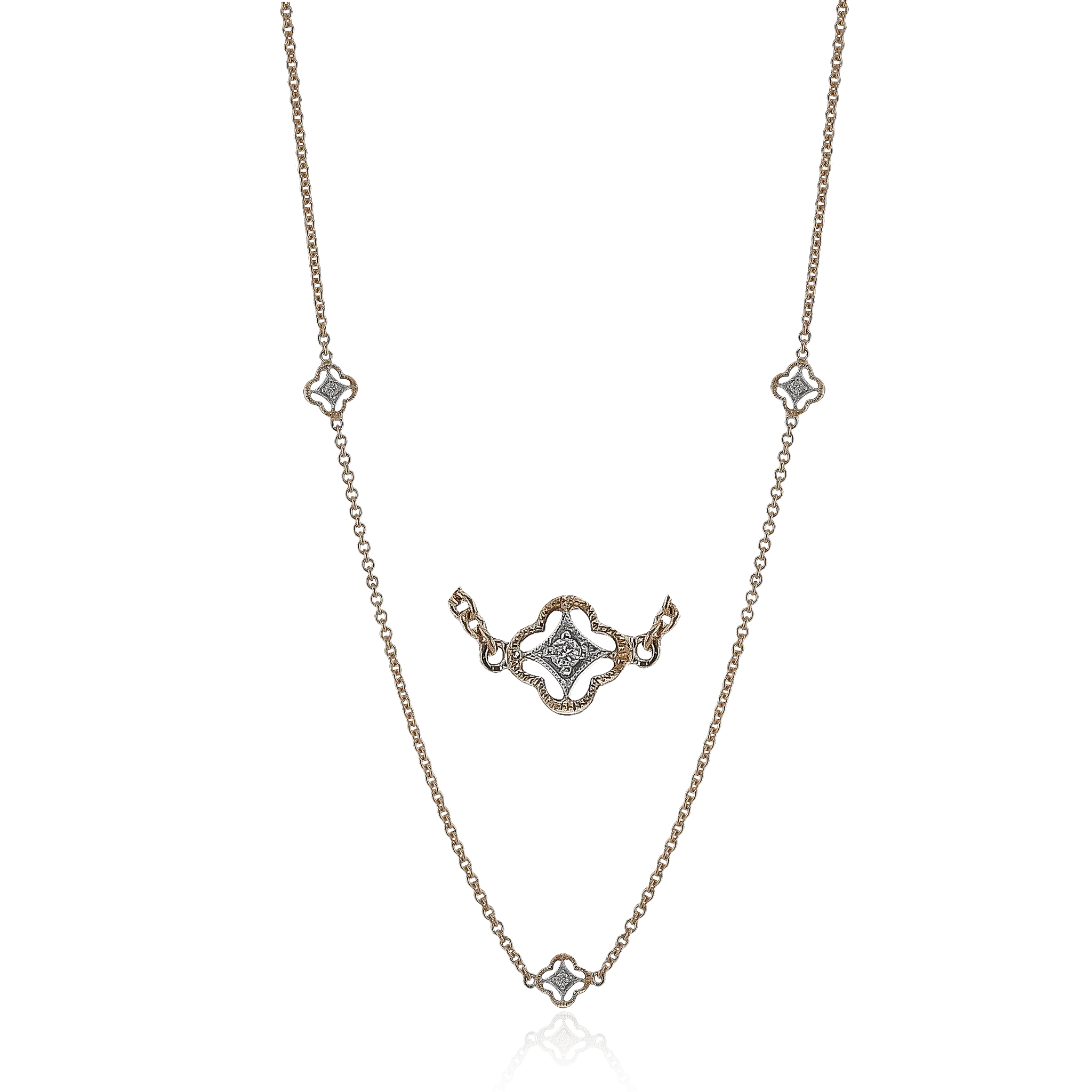 Necklace in 18k Gold with Diamonds