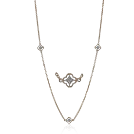 Necklace in 18k Gold with Diamonds