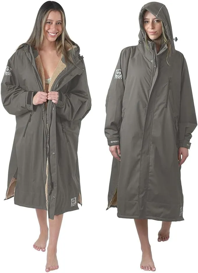 NIXY Oversize Changing Parka - Unisex, Eco-Friendly, Sherpa Fleece-Lined Jacket for Sports & Outdoor - Waterproof & Windproof