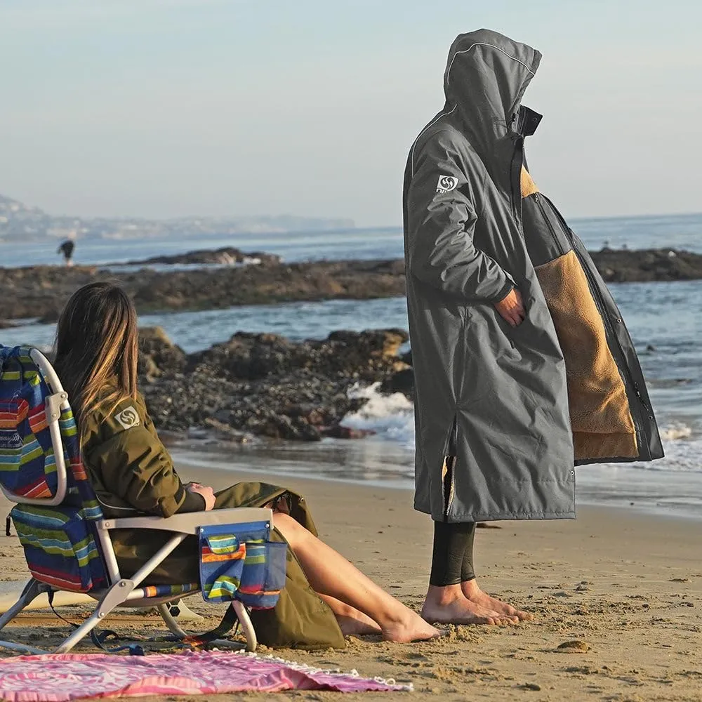 NIXY Oversize Changing Parka - Unisex, Eco-Friendly, Sherpa Fleece-Lined Jacket for Sports & Outdoor - Waterproof & Windproof