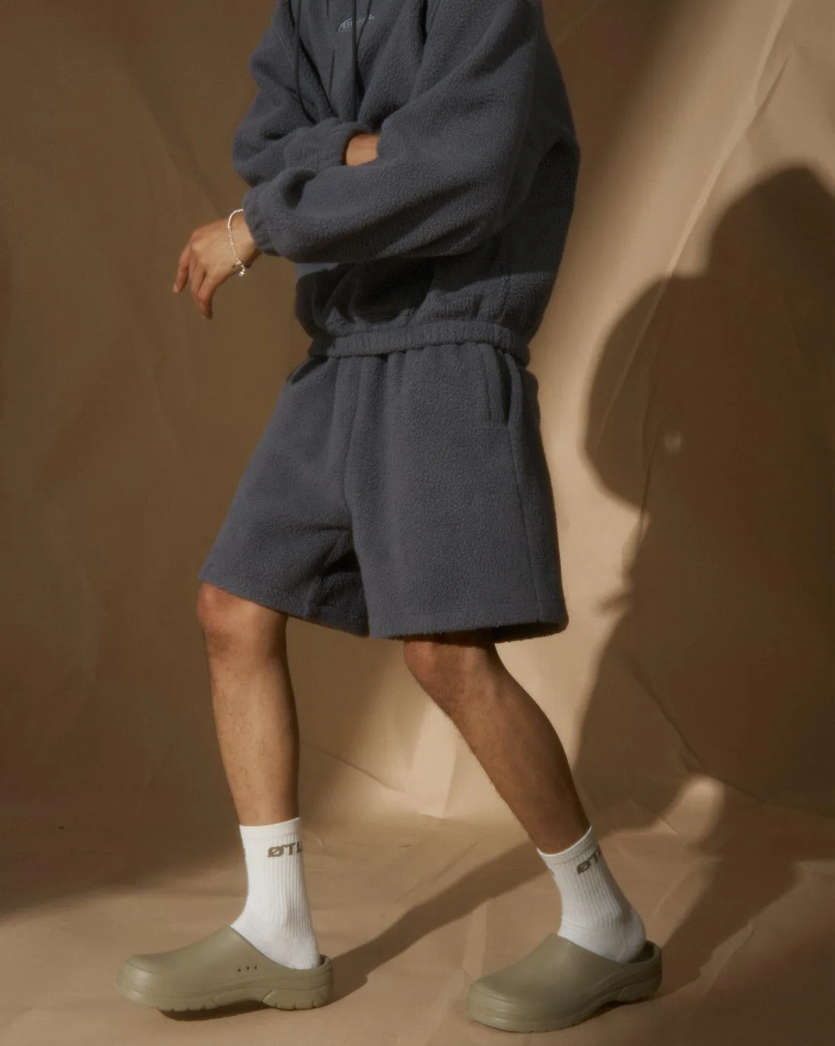 Off The Label fleece shorts