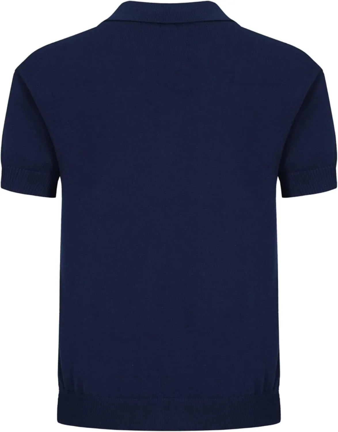 OXKNIT Mens Knitted Vintage Polo, Gradient Stripe Short Sleeve Retro Polo Shirt for Men 60s&70s