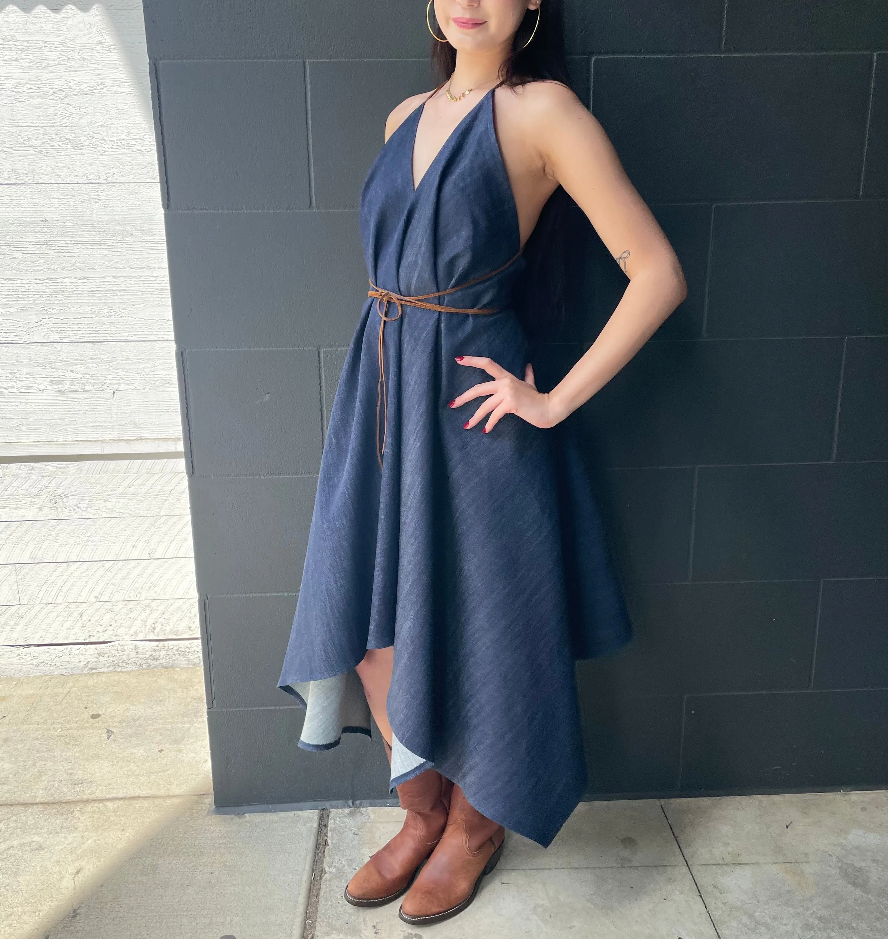 Raw Blue Denim Island Dress