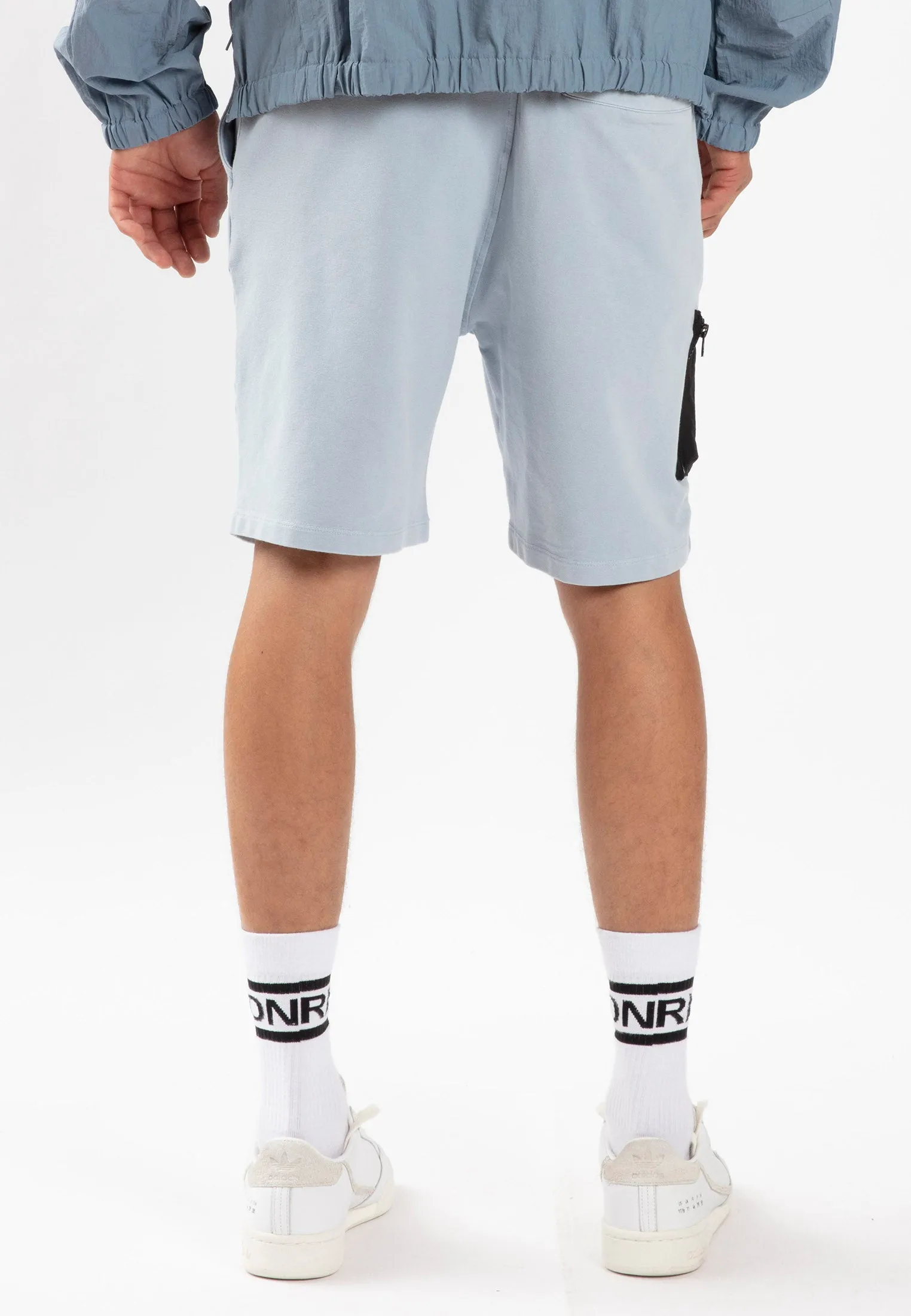 RECRUIT SHORTS WASHED ILLUSION BLUE