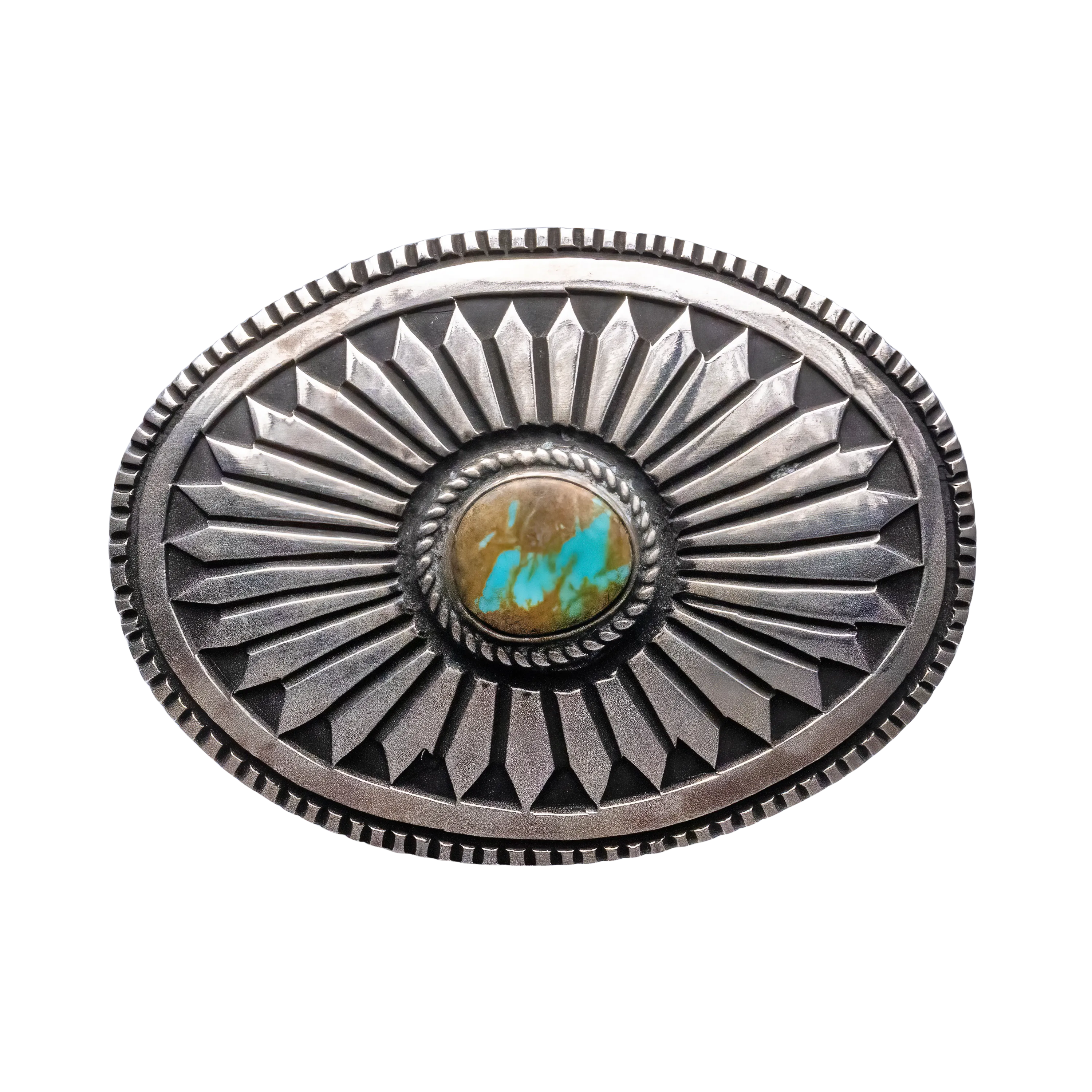 Royston Turquoise Belt Buckle | Elvira Bill