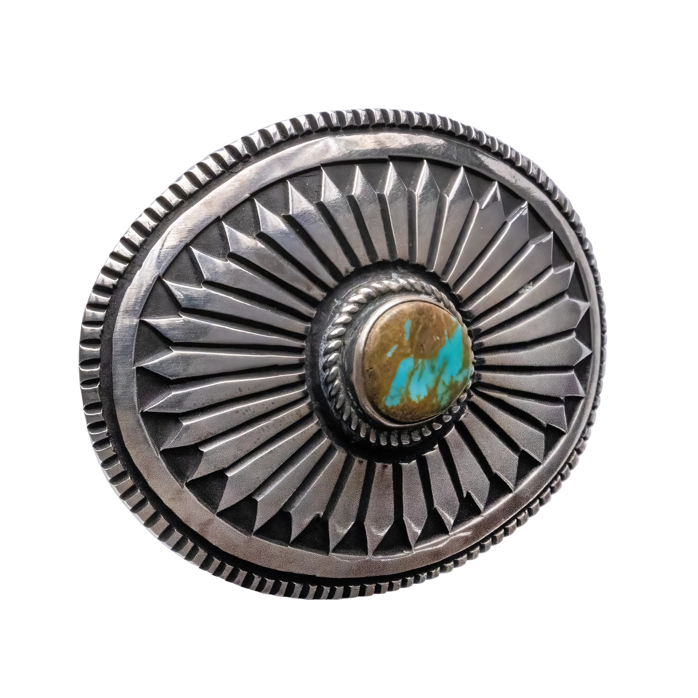 Royston Turquoise Belt Buckle | Elvira Bill