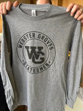 Shirt- Long Sleeve- Gray Circle