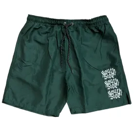 Southside Icon Water Short Embroidered Forest Green