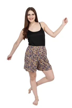 Taupe Triangular Printed Shorts