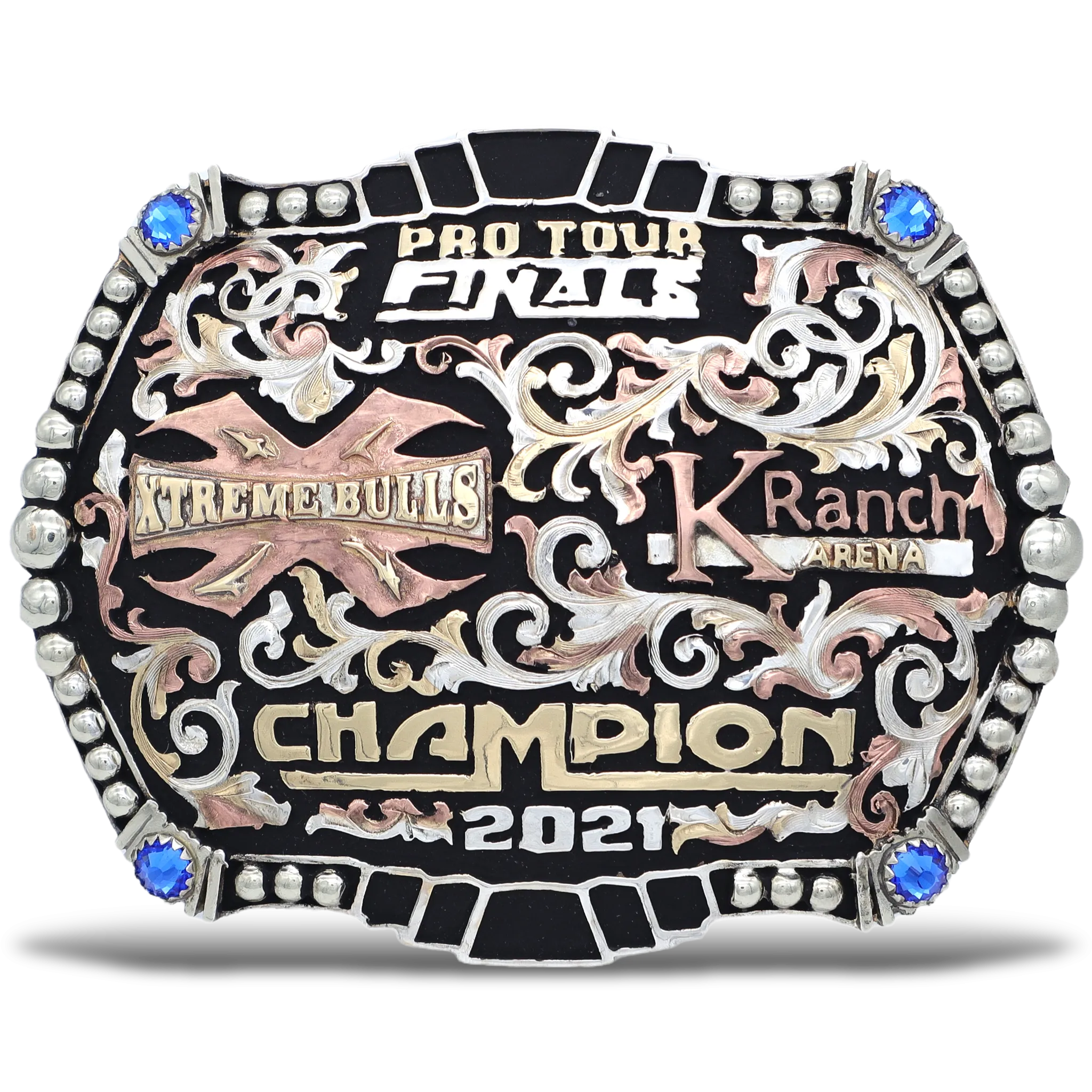 Tri-Color Glory Custom Buckle