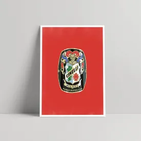 Vintage Cinelli Bike Head Badge  - Art print - Pasche Design