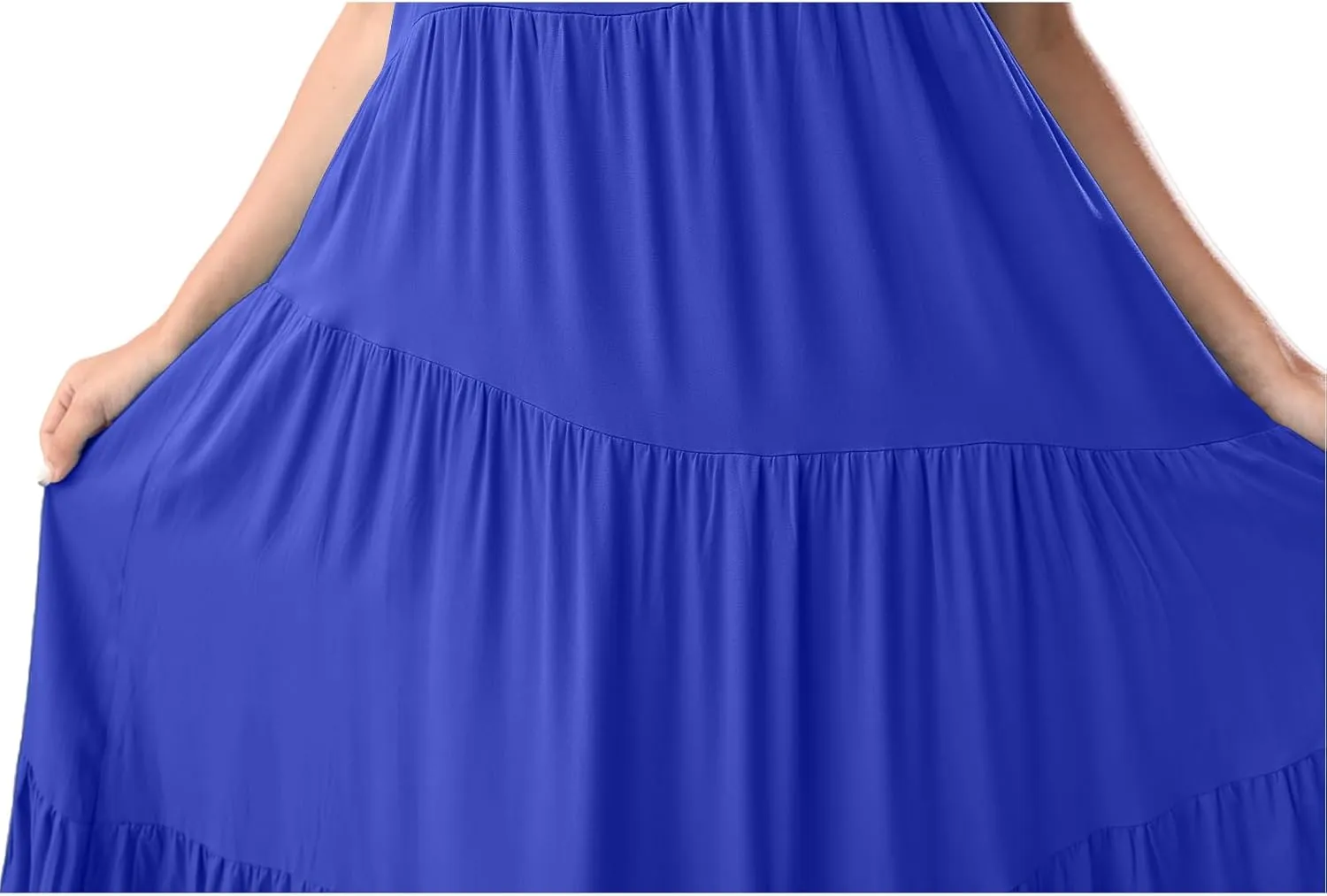 Women Summer Spaghetti Strap Sleeveless Casual Flowy Beach Vacation 2025 Maxi Dress